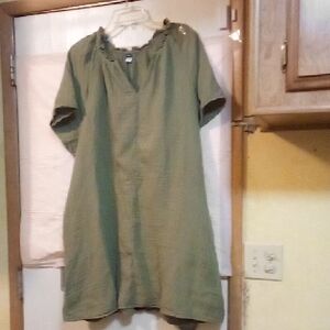 Old Navy SS Demi Swing Bare Ground Dress 86351402